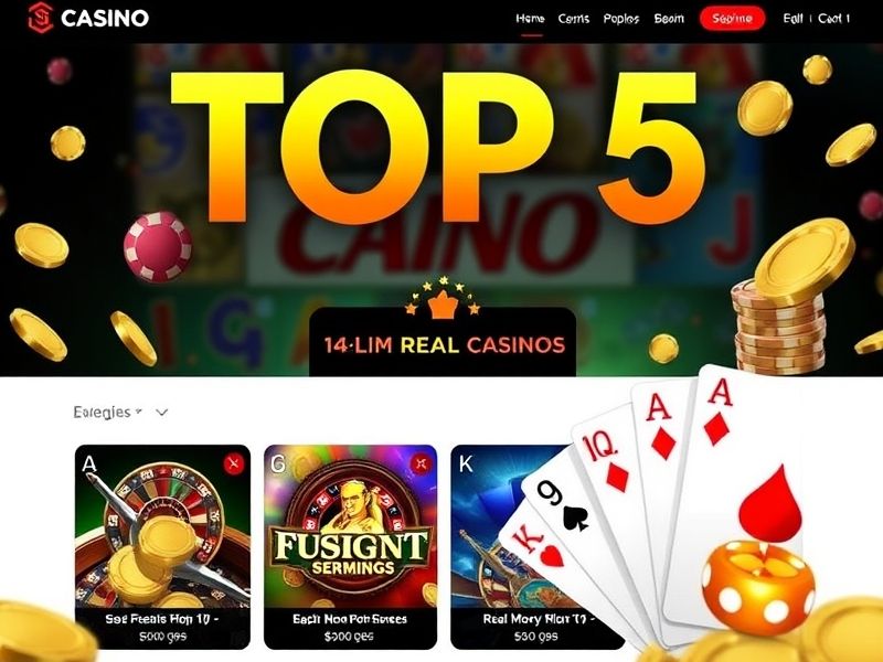 Discover the top 5 online casinos for real money gaming. Trusted reviews, secure platforms, and expert insights to help you maximize your winnings.